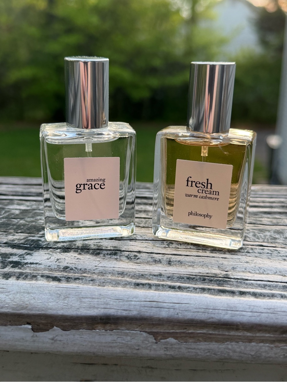SET OF 2 PHILOSOPHY SCENTS: FRESH CREAM & AMAZING GRACE .5 OZ EACH
